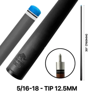 Rhino – 30″ – 5/16 x 18 Carbon Pool Cue Single Shaft – 12.5mm