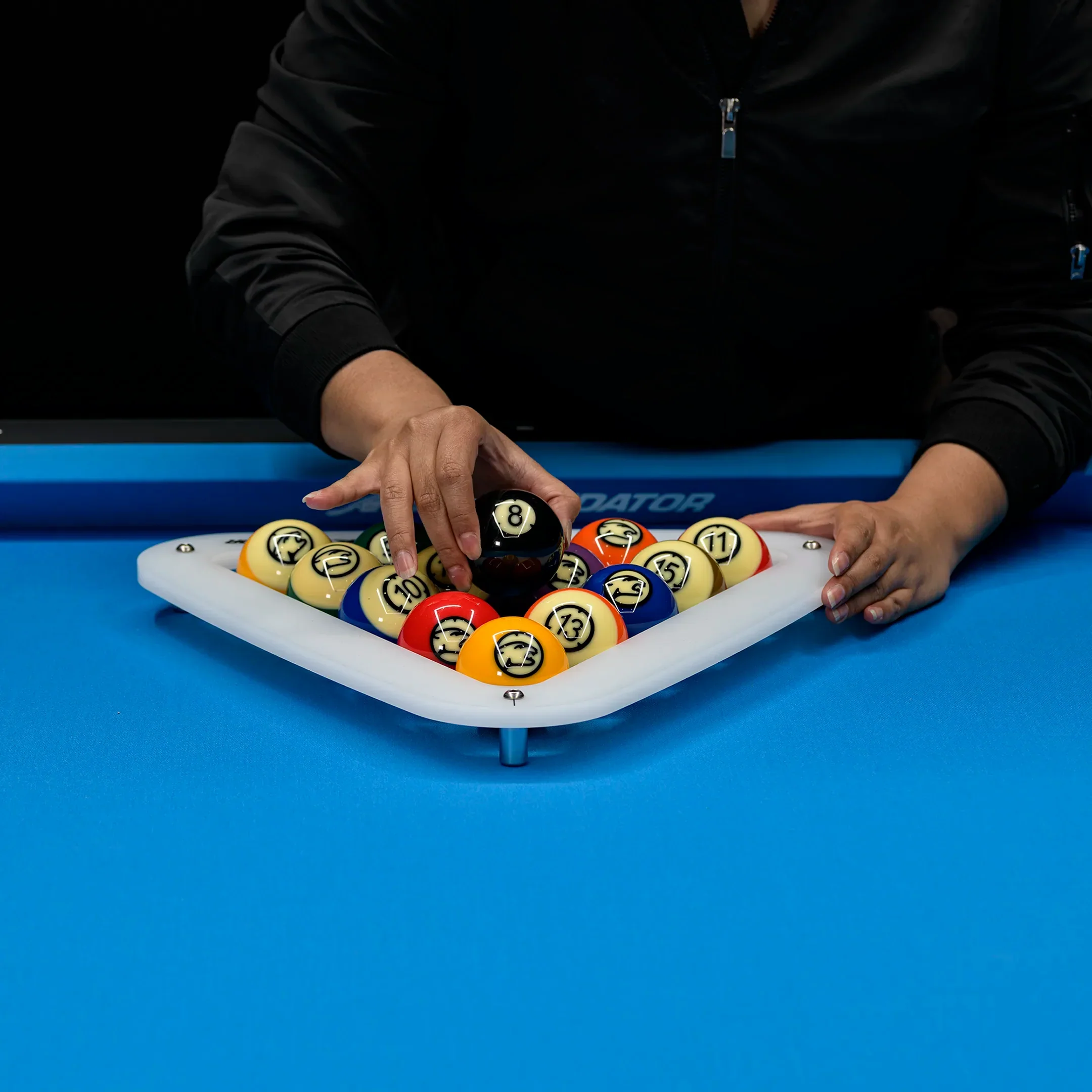 White Predator AeroRack Pool Ball Rack | Triangle - Image 2