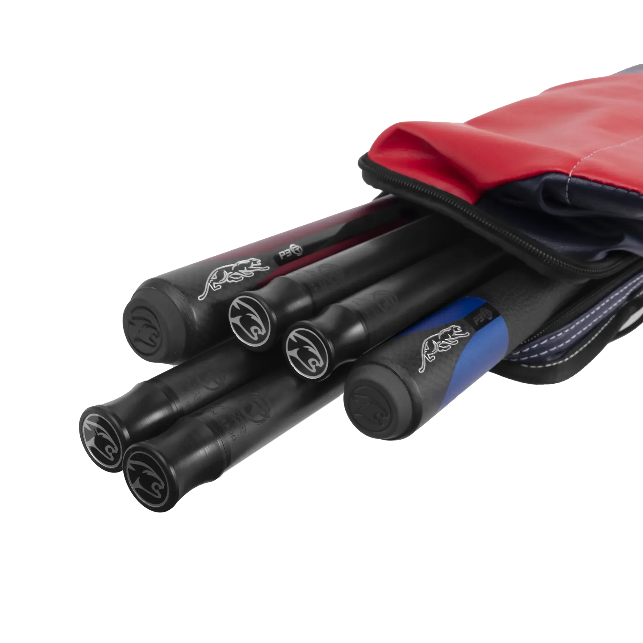 Predator Urbain Hard Pool Cue Case - Blue/Red - 2 Butts x 4 Shafts - Image 2