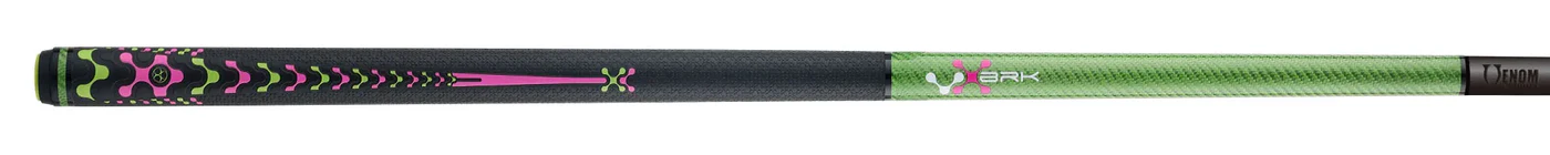 Poison VX Break Cue with Venom Carbon Fiber Shaft - Green/Pink - Image 5