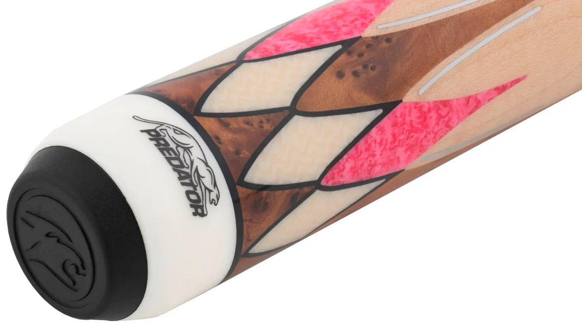 Predator CRM Virtuoso Natural Curly Maple / Pink Stone Carom Cue and 3-Cushion Cue - Image 2