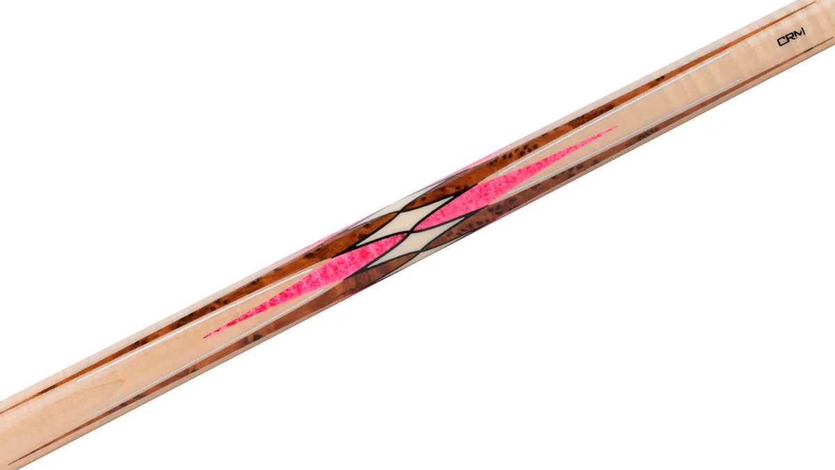 Predator CRM Virtuoso Natural Curly Maple / Pink Stone Carom Cue and 3-Cushion Cue - Image 6