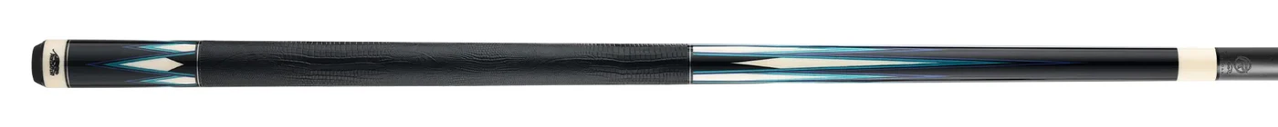 Predator LE True Splice 16 Pool Cue - Ebony with Blue/Teal Points - Leather Wrap - Image 4