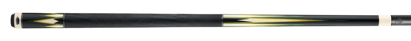 Predator LE True Splice 16 Pool Cue - Ebony with Green/Yellow Points - Leather Wrap - Image 3