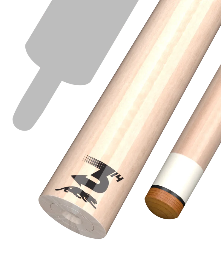 Predator 314-3 12.75 mm Partial Pool Cue Shaft Without Joint + Logo Decal