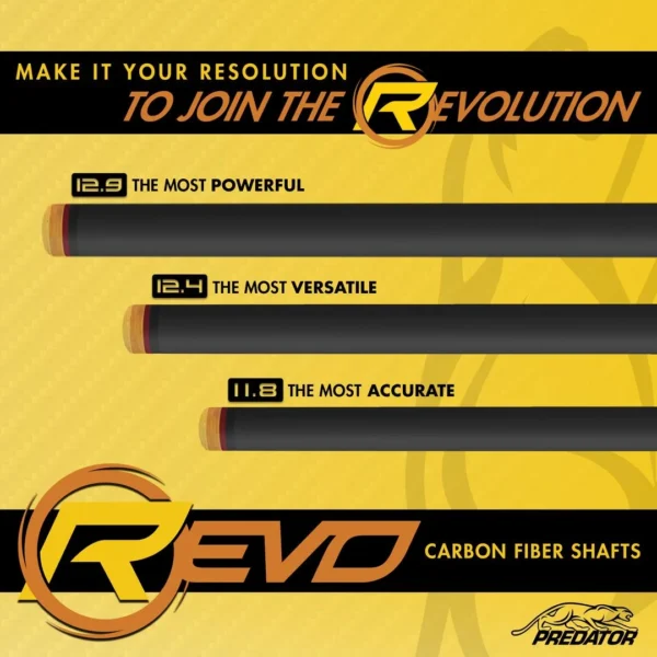 Predator Sport 2 Volt Pool Cue with REVO Carbon Fiber Shaft – Sport Wrap – Radial Joint - Image 7